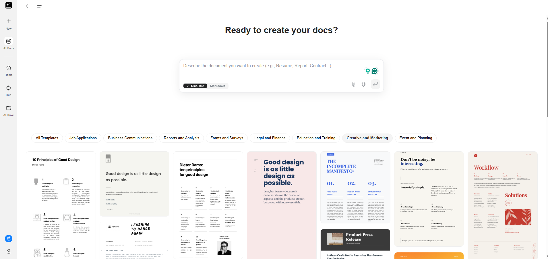Genspark AI docs agent